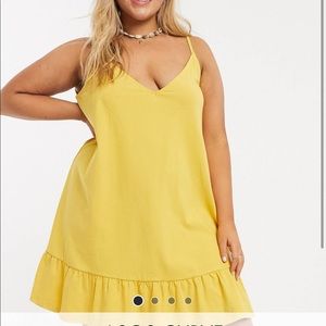 ASOS mini dress with pep hem